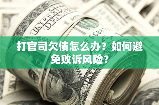 武汉打官司欠债怎么办？如何避免败诉风险？
