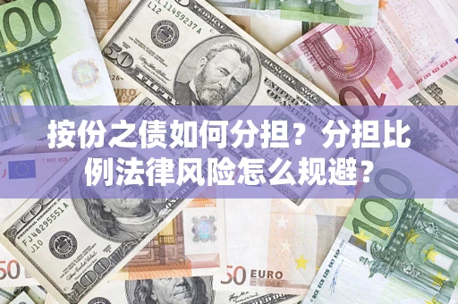 武汉按份之债如何分担？分担比例法律风险怎么规避？
