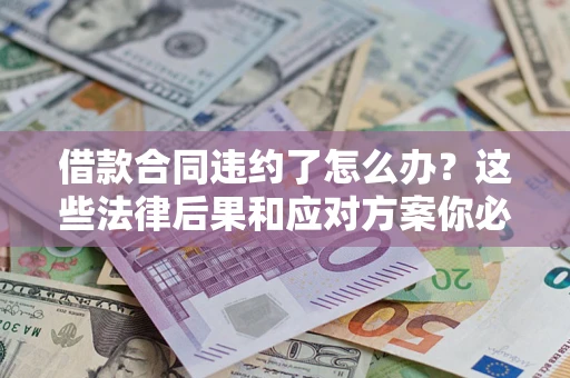 武汉借款合同违约了怎么办？这些法律后果和应对方案你必须知道