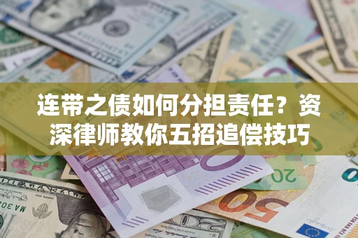 武汉连带之债如何分担责任？资深律师教你五招追偿技巧
