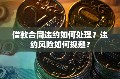 武汉借款合同违约如何处理？违约风险如何规避？