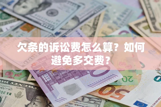 武汉欠条的诉讼费怎么算？如何避免多交费？