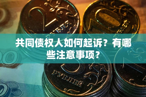 武汉共同债权人如何起诉？有哪些注意事项？